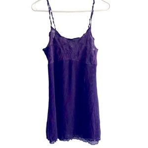 Vintage Preview Collection Lingerie Mini Dress Purple